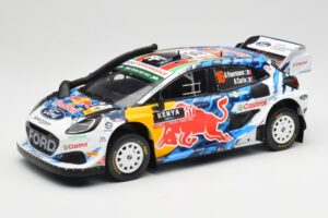 Ford Puma Rally1 WRC M-Sport #16 A. Fourmaux / A. Coria Safari Rally Kenya 2024 IXO 1:18 18RMC207 Metalli