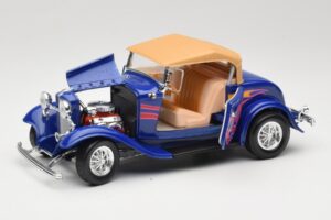 Ford Roadster Street Rod Sininen with Fire Road Signature 1:18 92249 Metalli — kuva 2 / 8