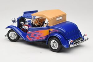 Ford Roadster Street Rod Sininen with Fire Road Signature 1:18 92249 Metalli — kuva 5 / 8