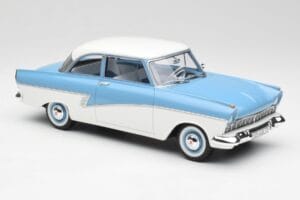 Ford Taunus 17M P2 Vaaleansininen & Valkoinen BoS Models 1:18 BOS019 Metalli — kuva 4 / 6
