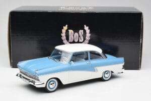 Ford Taunus 17M P2 Vaaleansininen & Valkoinen BoS Models 1:18 BOS019 Metalli — kuva 6 / 6