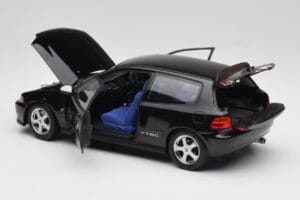 Honda Civic SiR II EG6 VTEC Musta LCD 1:18 LCD18018-BL Metalli — kuva 5 / 9