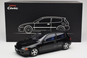 Honda Civic SiR II EG6 VTEC Musta LCD 1:18 LCD18018-BL Metalli — kuva 9 / 9