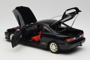 Honda Integra Type R DC2 Pre-Facelift Flamenco Black Pearl MotorHelix 1:18 M85203 Metalli — kuva 5 / 8