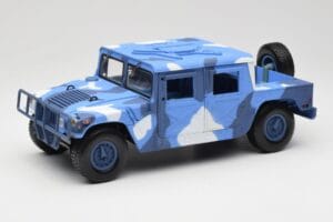 Hummer H1 Humvee Sininen & Valkoinen Motormax 1:18 73157 Metalli