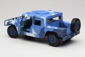 Hummer H1 Humvee Sininen & Valkoinen Motormax 1:18 73157 Metalli — kuva 5 / 8