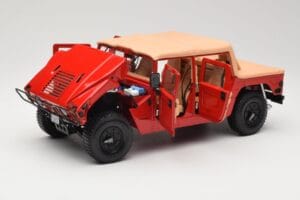 Hummer H1 Soft Top Punainen Exoto 1:18 01805 Metalli — kuva 2 / 8