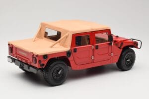 Hummer H1 Soft Top Punainen Exoto 1:18 01805 Metalli — kuva 3 / 8