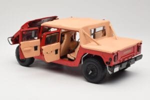 Hummer H1 Soft Top Punainen Exoto 1:18 01805 Metalli — kuva 5 / 8