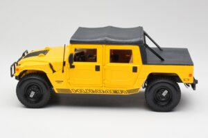 Hummer H1 Soft Top Keltainen Maisto 1:18 56041 Metalli — kuva 4 / 8
