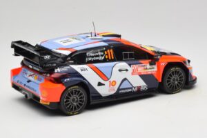 Hyundai i20 N Rally1 #11 T. Neuville / M. Wydaeghe Rally Japan WRC World Champion 2024 IXO 1:18 18RMC228 Metalli — kuva 2 / 6