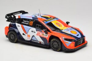 Hyundai i20 N Rally1 #11 T. Neuville / M. Wydaeghe Rally Japan WRC World Champion 2024 IXO 1:18 18RMC228 Metalli — kuva 4 / 6