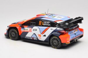 Hyundai i20 N Rally1 #11 T. Neuville / M. Wydaeghe Rally Japan WRC World Champion 2024 IXO 1:18 18RMC228 Metalli — kuva 5 / 6