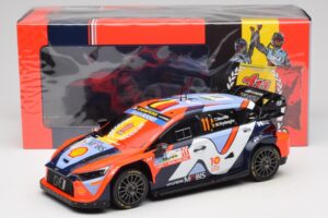 Hyundai i20 N Rally1 #11 T. Neuville / M. Wydaeghe Rally Japan WRC World Champion 2024 IXO 1:18 18RMC228 Metalli — kuva 6 / 6