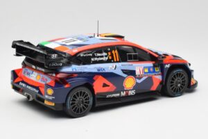 Hyundai i20 N Rally1 WRC #11 T. Neuville / M. Wydaeghe Central European Rally Winner 2023 IXO 1:18 18RMC193 Metalli — kuva 2 / 6