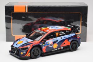 Hyundai i20 N Rally1 WRC #11 T. Neuville / M. Wydaeghe Central European Rally Winner 2023 IXO 1:18 18RMC193 Metalli — kuva 6 / 6