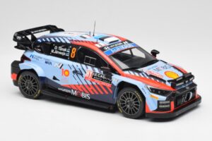 Hyundai i20 N Rally1 WRC #8 O. Tänak / M. Järveoja Rally Monte Carlo Night Version 2024 IXO 1:18 18RMC195 Metalli — kuva 4 / 6