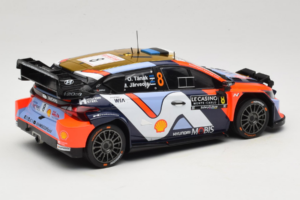 Hyundai i20 N WRC #16 A. Fourmaux / A. Coria Rally Monte Carlo Night Version 2025 IXO 1:18 18RMC230B Metalli — kuva 2 / 6