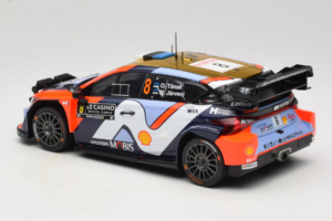 Hyundai i20 N WRC #16 A. Fourmaux / A. Coria Rally Monte Carlo Night Version 2025 IXO 1:18 18RMC230B Metalli — kuva 5 / 6