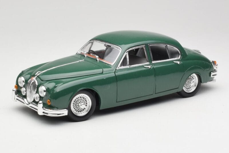 Jaguar Mark II British Racing Vihreä & Sininen Sisusta Maisto 1:18 59001 Metalli