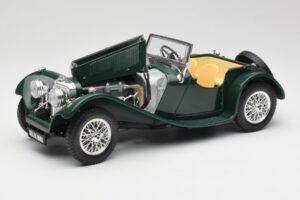 Jaguar SS 100 Roadster Vihreä Bburago 1:18 3006 Metalli — kuva 2 / 8