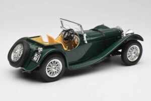 Jaguar SS 100 Roadster Vihreä Bburago 1:18 3006 Metalli — kuva 3 / 8
