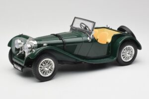 Jaguar SS 100 Roadster Vihreä Bburago 1:18 3006 Metalli