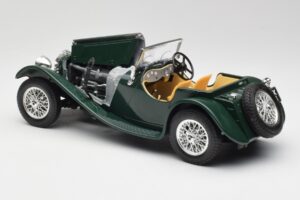 Jaguar SS 100 Roadster Vihreä Bburago 1:18 3006 Metalli — kuva 5 / 8
