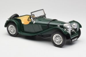 Jaguar SS 100 Roadster Vihreä Bburago 1:18 3006 Metalli — kuva 6 / 8