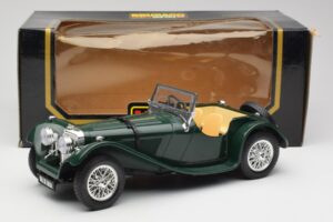 Jaguar SS 100 Roadster Vihreä Bburago 1:18 3006 Metalli — kuva 8 / 8