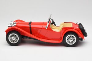 Jaguar SS 100 Punainen Bburago 1:18 3006-M1 Metalli — kuva 4 / 8