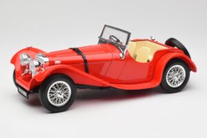 Jaguar SS 100 Punainen Bburago 1:18 3006-M1 Metalli