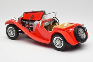 Jaguar SS 100 Punainen Bburago 1:18 3006-M1 Metalli — kuva 5 / 8