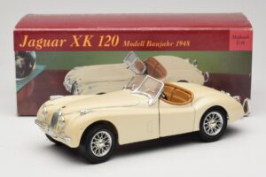 Jaguar XK120 Valkoinen Eduscho 1:18 7482-1HTH Metalli — kuva 8 / 8