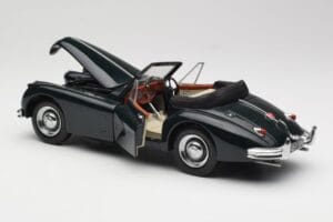 Jaguar XK140 Drophead Coupe Musta Sun Star 1:18 2802 Metalli — kuva 5 / 8