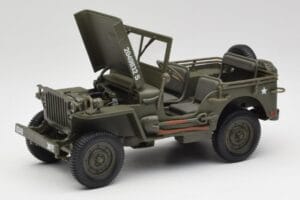Jeep Willys Sotilasvihrinen Gate 1:18 1061 Metalli — kuva 2 / 8