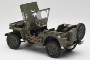 Jeep Willys Sotilasvihrinen Gate 1:18 1061 Metalli — kuva 5 / 8