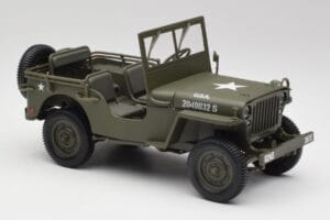Jeep Willys Sotilasvihrinen Gate 1:18 1061 Metalli — kuva 6 / 8