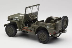 Jeep Willys Sotilasvihrinen Gate 1:18 1061 Metalli — kuva 7 / 8