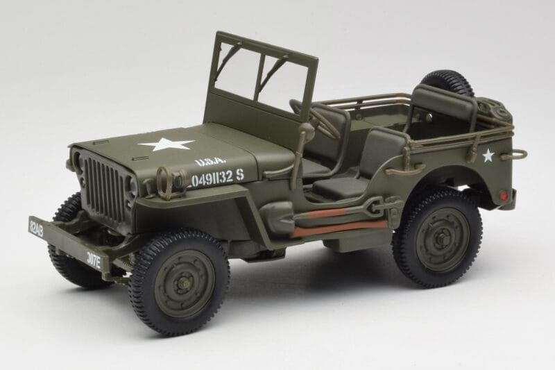Jeep Willys Sotilasvihrinen Gate 1:18 1061 Metalli