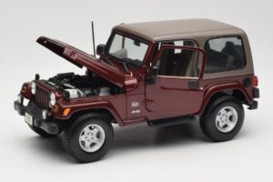 Jeep Wrangler TJ Sahara Punainen Maisto 1:18 31662 Metalli — kuva 2 / 8