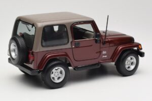 Jeep Wrangler TJ Sahara Punainen Maisto 1:18 31662 Metalli — kuva 3 / 8