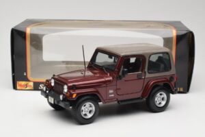 Jeep Wrangler TJ Sahara Punainen Maisto 1:18 31662 Metalli — kuva 8 / 8