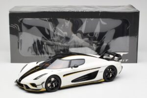 Koenigsegg Regera Crystal Valkoinen GT Spirit 1:18 GT913 Hartsi — kuva 6 / 6