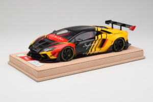 Lamborghini Aventador Liberty Walk Infinite Musta Keltainen Timothy & Pierre 1:18 REMC035 Metalli — kuva 2 / 7