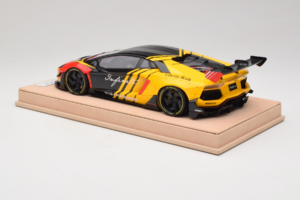 Lamborghini Aventador Liberty Walk Infinite Musta Keltainen Timothy & Pierre 1:18 REMC035 Metalli — kuva 5 / 7