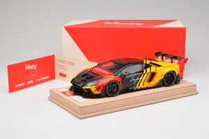 Lamborghini Aventador Liberty Walk Infinite Musta Keltainen Timothy & Pierre 1:18 REMC035 Metalli — kuva 7 / 7