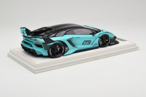 Lamborghini Aventador Liberty Walk LB-Silhouette WORKS GT Evo Mintunvihreä IVY 1:18 REMC001 Hartsi — kuva 3 / 7