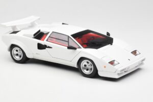 Lamborghini Countach LP500S Valkoinen Kyosho 1:18 08320E Metalli — kuva 6 / 8