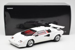 Lamborghini Countach LP500S Valkoinen Kyosho 1:18 08320E Metalli — kuva 8 / 8